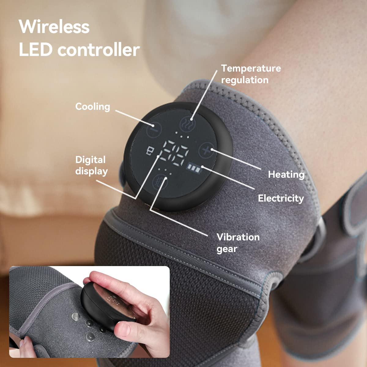 Rechargeable Heated Knee Shoulder Massager