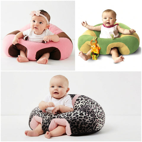 Baby Learning to Sit Support Seat Plush Chair