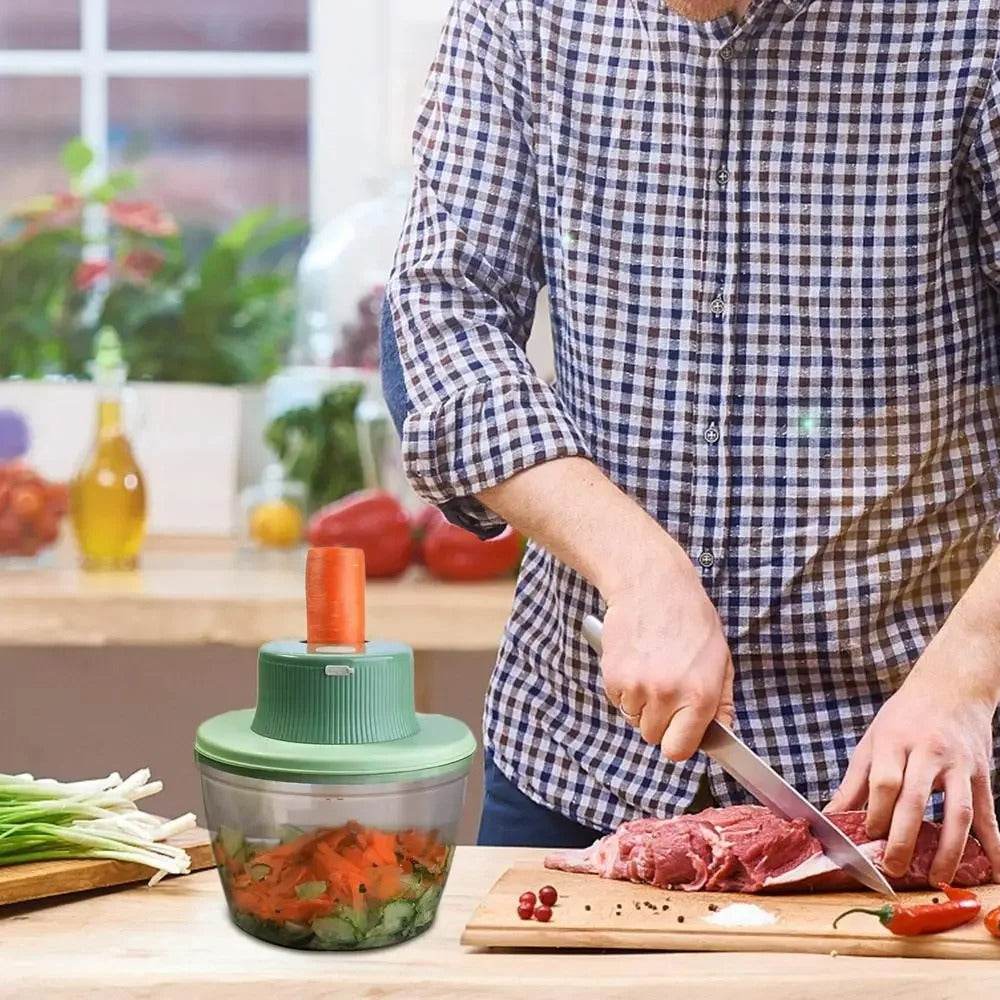 Multifunctional Electric Vegetable Chopper and Salad Spinner - DMC Wholesale