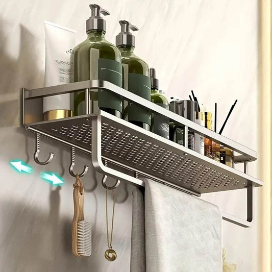 Towel Rod Wall Mounted Storage Rack (60cm) - DMC Wholesale