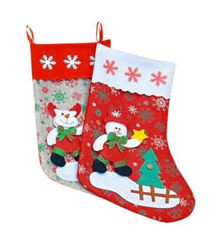 Classic Pattern Christmas Stockings (12 pcs) - Alt View