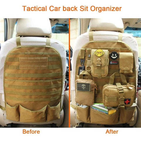 Tactical Car Seat Backpack Organiser - Alt View