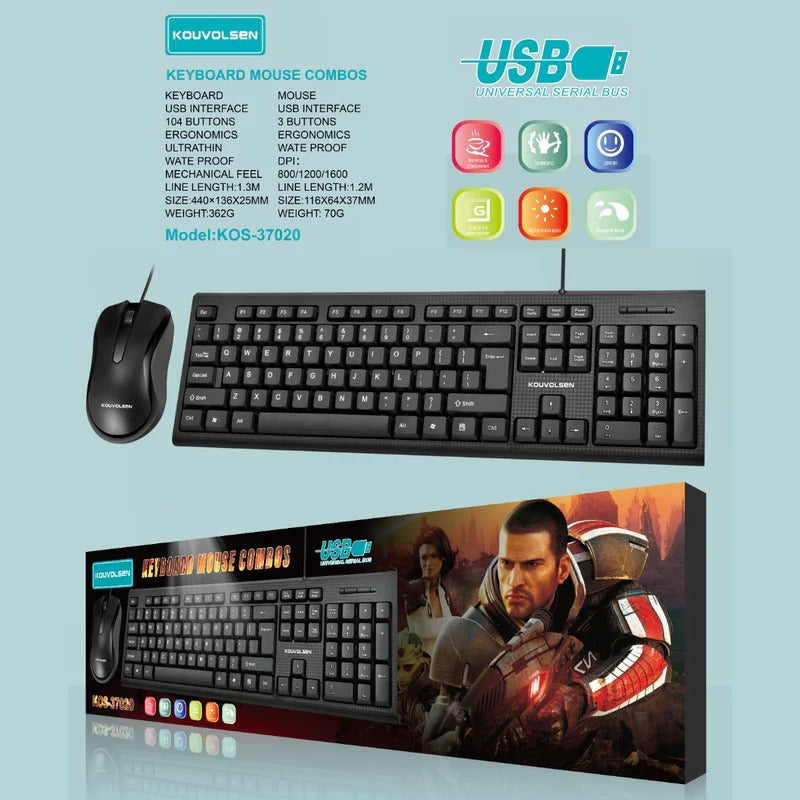 Keyboard Mouse Combo Gaming Set