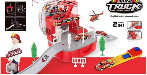 2in1 Mini Storage Firefighter Mini Briefcase (17x14x8cm) - Alt View