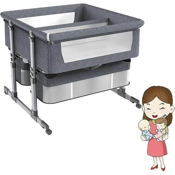Twins Baby Crib Bedside Baby Cot - DMC Wholesale