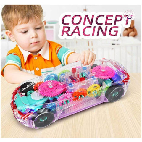 Transparent Gear System Car Toys