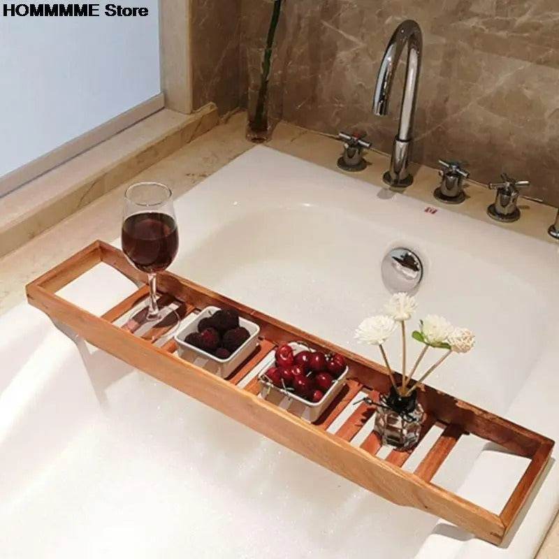 Expandable Bamboo Bathtub Comfort Tray - DMC Wholesale