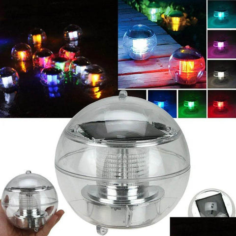 Solar Powered Colorful Water Floating Ball