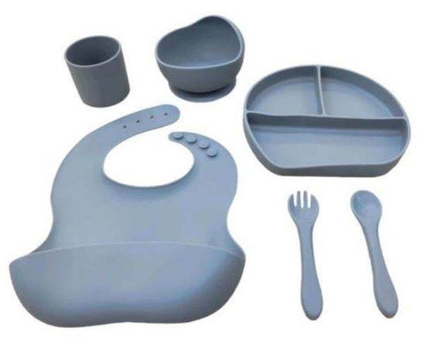 Baby Silicone Bib Set (6 pcs) - Alt View