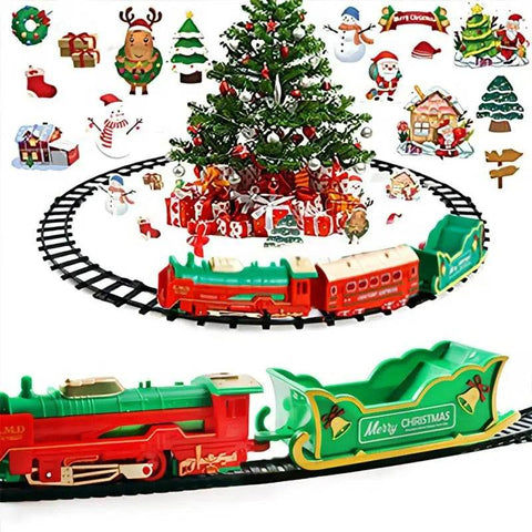 Christmas Electric Construction Train Track Set - Alt View