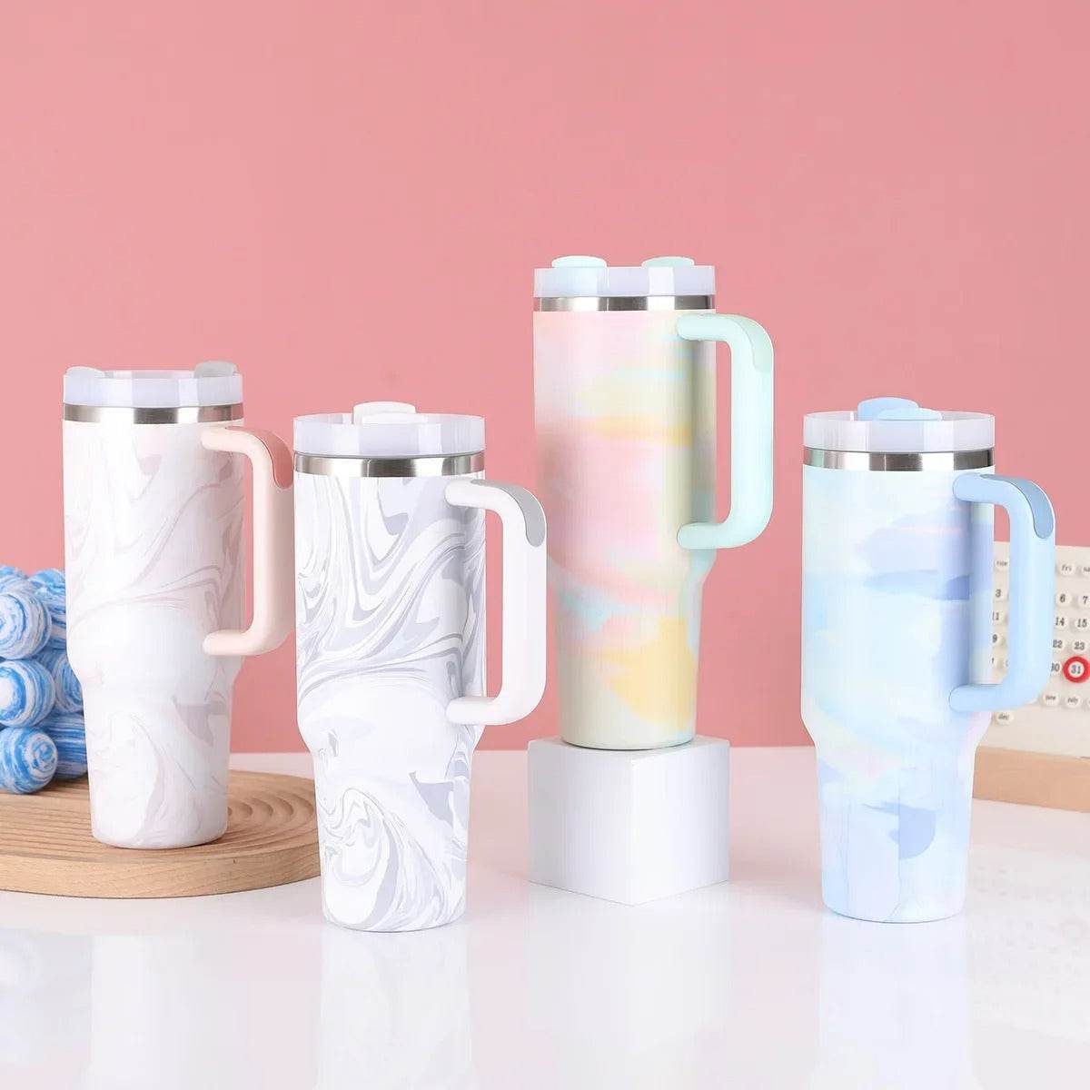 Pastel Pop Vacuum Insulated Tumbler with Lid (1200ml) - DMC Wholesale
