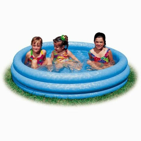 Inflatable Fun Crystal Blue Kids Swimming Pool (147cm) - Alt View