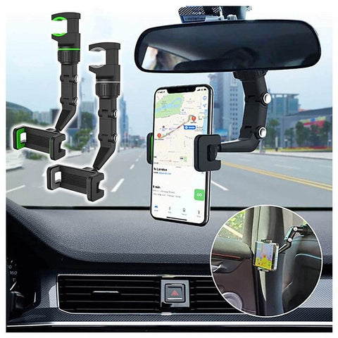 360 Degree Rotation Multifunctional Car Phone Holder - Alt View
