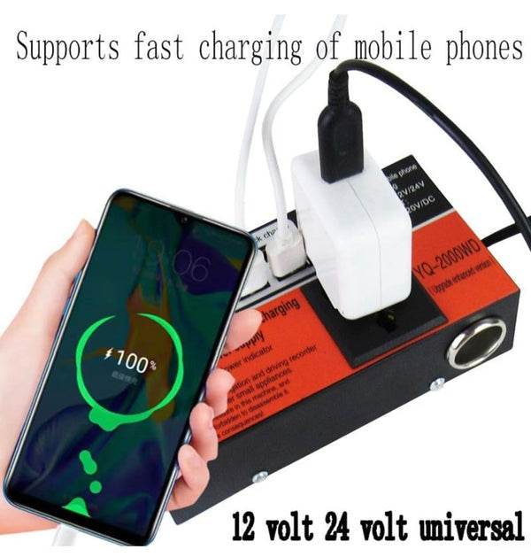 Multifunction Car Power Inverter (DC12V/24V To DC110V/220V) - DMC Wholesale