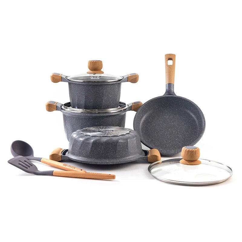 Non-Stick Induction Bottom Cooking Pot Set - DMC Wholesale