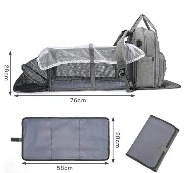 2in1 Diaper Bag And Bassinet - DMC Wholesale