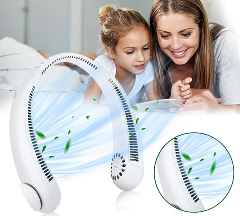 Bladeless Portable Neck Fan (Pink)
