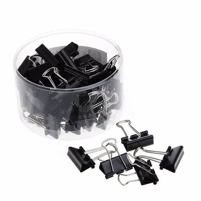 Binder Clips (25mm)(48 pcs)(Black) - DMC Wholesale