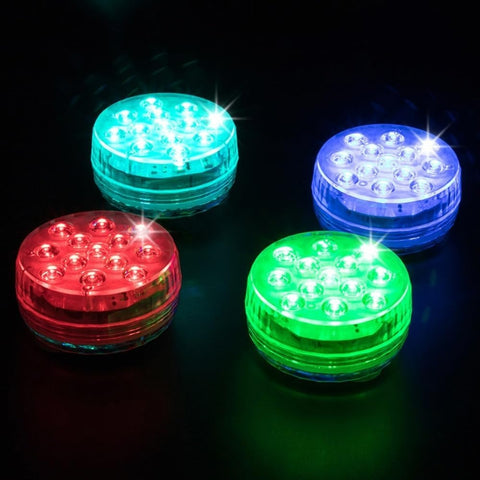 Remote Controlled Submersible LED Light Set (2 pcs) - Alt View