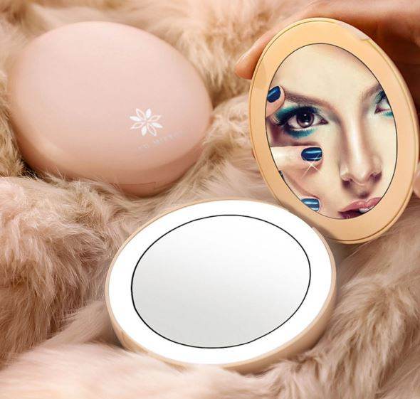 Hand Warmer With LED Makeup Mirror - DMC Wholesale