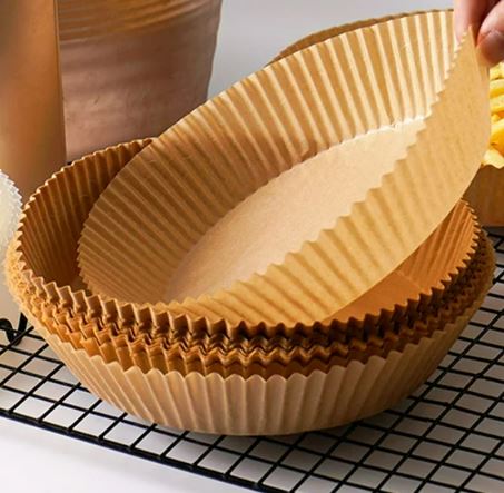 Round Air Fryer Parchment Paper Liners (100 pcs) - Alt View