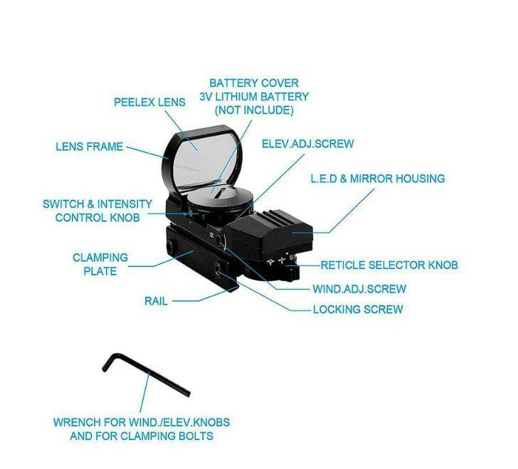 Holographic Tactical Sight Red Dot Sight Scope - DMC Wholesale