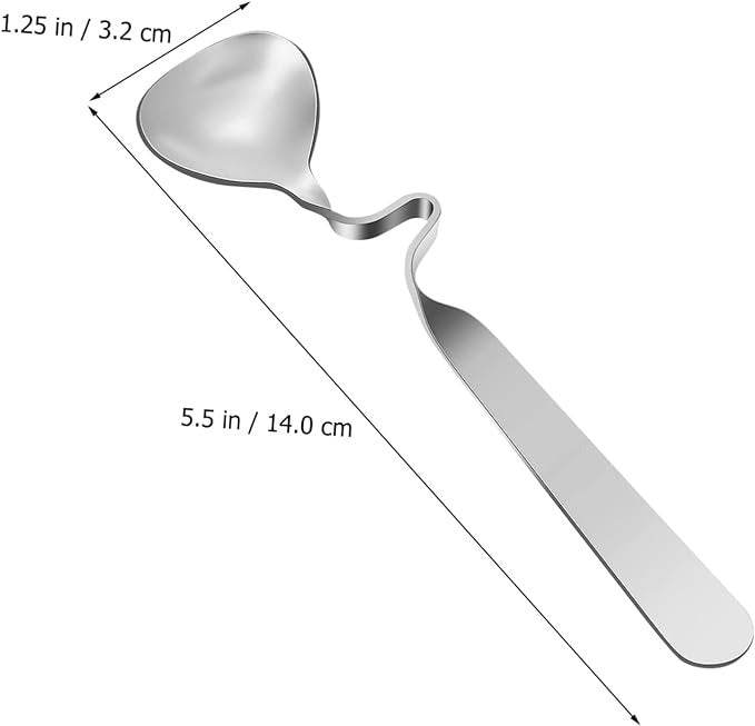 Curved Coffee Spoon Set (6 pcs)(14cm)(Silver) - DMC Wholesale