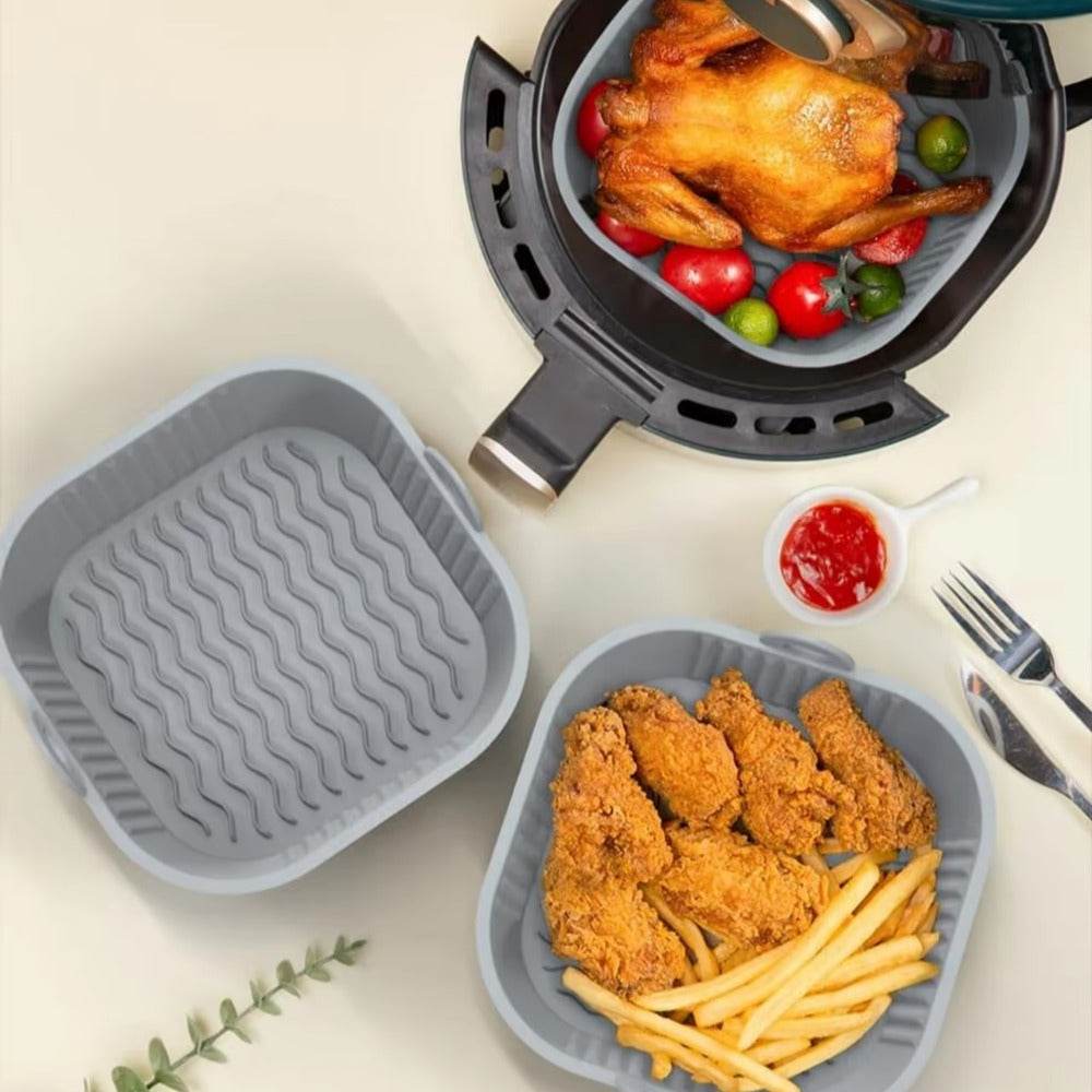 High Quality Silicone Air Fryer Tray Liner (Square)(Each) - DMC Wholesale