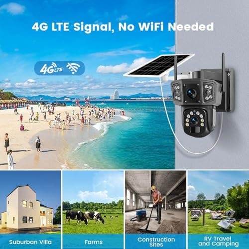 4K Solar Security Cameras Outdoor (4G) - DMC Wholesale