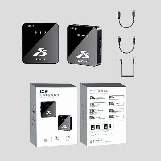 SX85 Wireless Microphone for iPhone & Type C/Camera/PC - DMC Wholesale