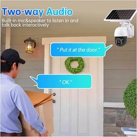 Solar Pan Tilt camera (4K)(WIFI) - DMC Wholesale