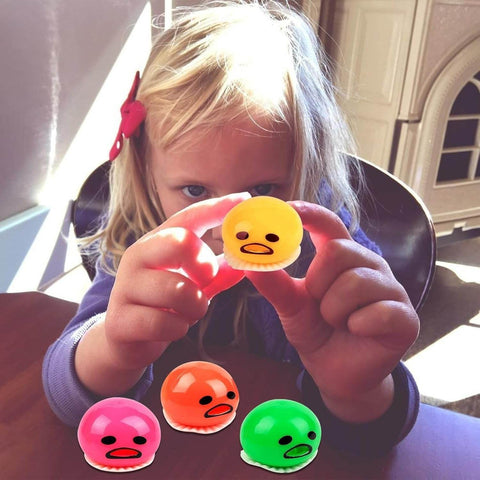 Egg Yolk Pressure Ball Squeeze Toy (Each) - Alt View