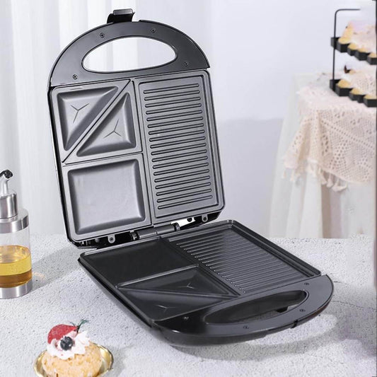 3In1 Shaped Electric Griddle, Sandwich, and Egg Maker (1400W) - DMC Wholesale