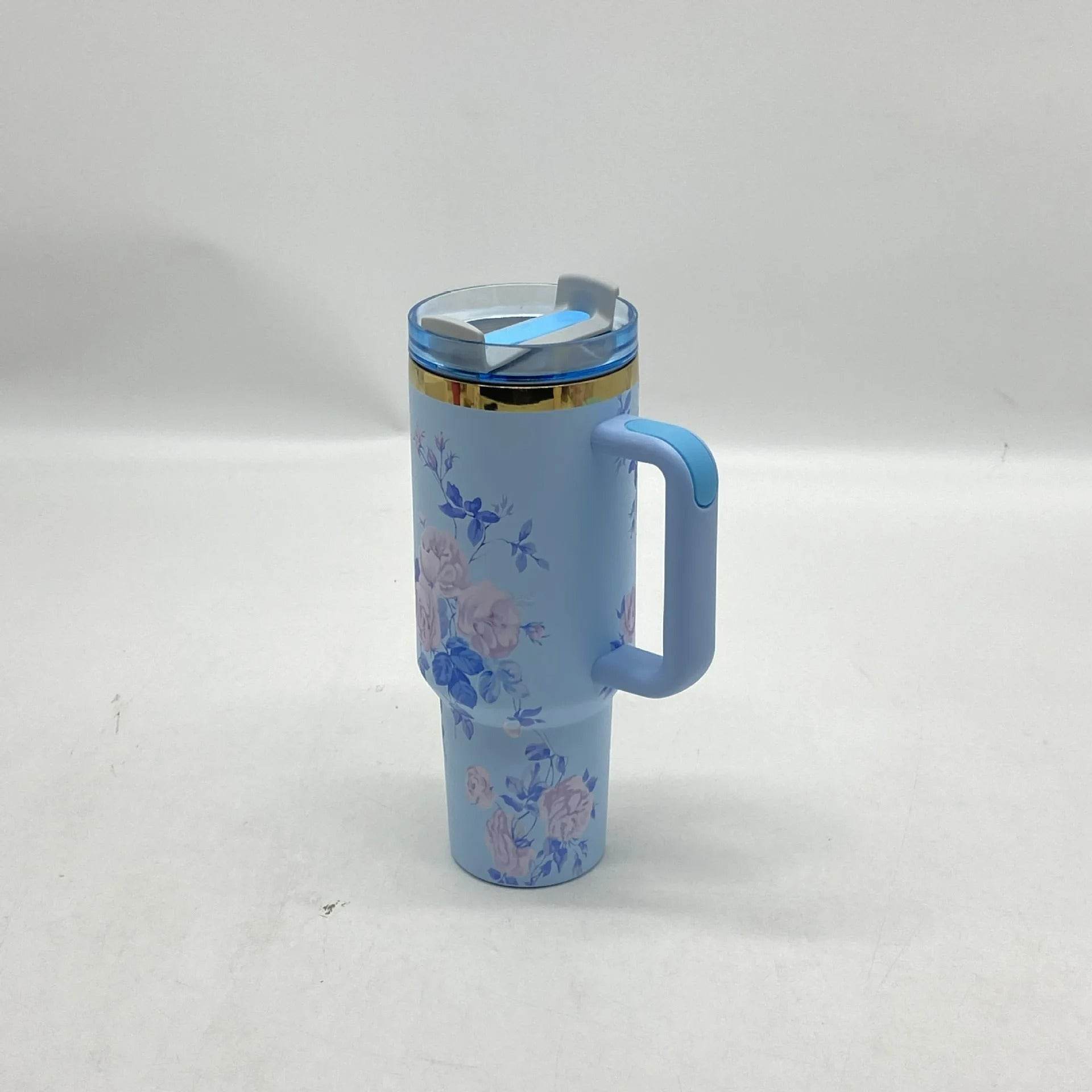 Floral Fun Vacuum Insulated Tumbler with Lid (1200ml) - DMC Wholesale