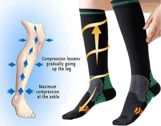 High Elastic Breathable Compression Socks (S/M) - DMC Wholesale
