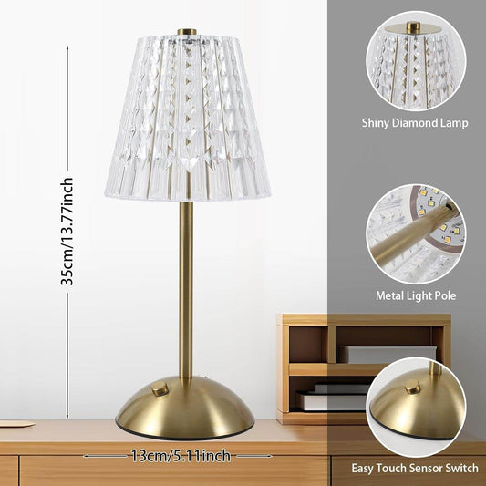 Cordless Crystal Table Lamp - DMC Wholesale