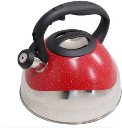 Speckled And Polished Two Tone Whistling Kettle (3L) - DMC Wholesale