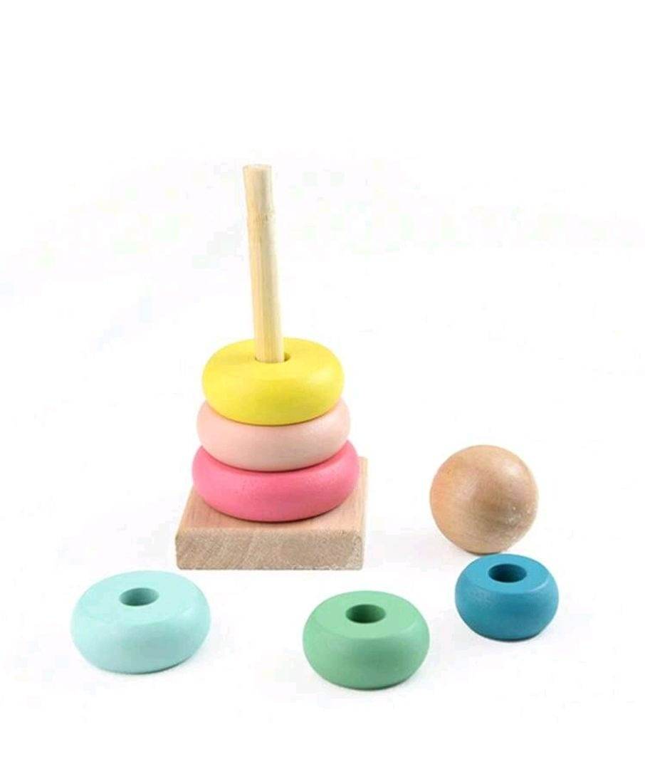 Colourful Wooden Stacking Tower (Small) - DMC Wholesale