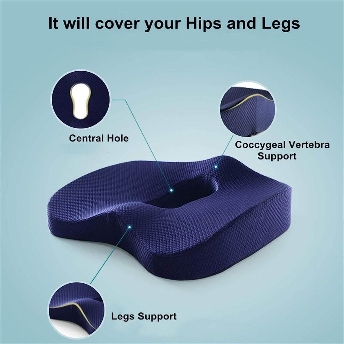 Memory Foam Seat Cushion - DMC Wholesale