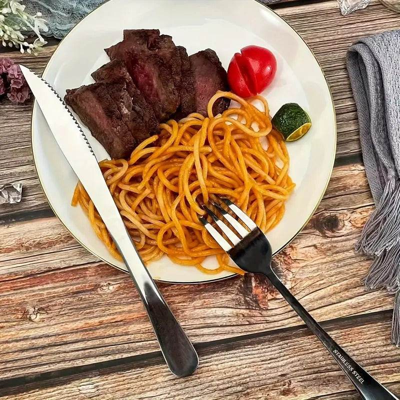 Stainless Steel Steak Knife Set (6 pcs) - DMC Wholesale