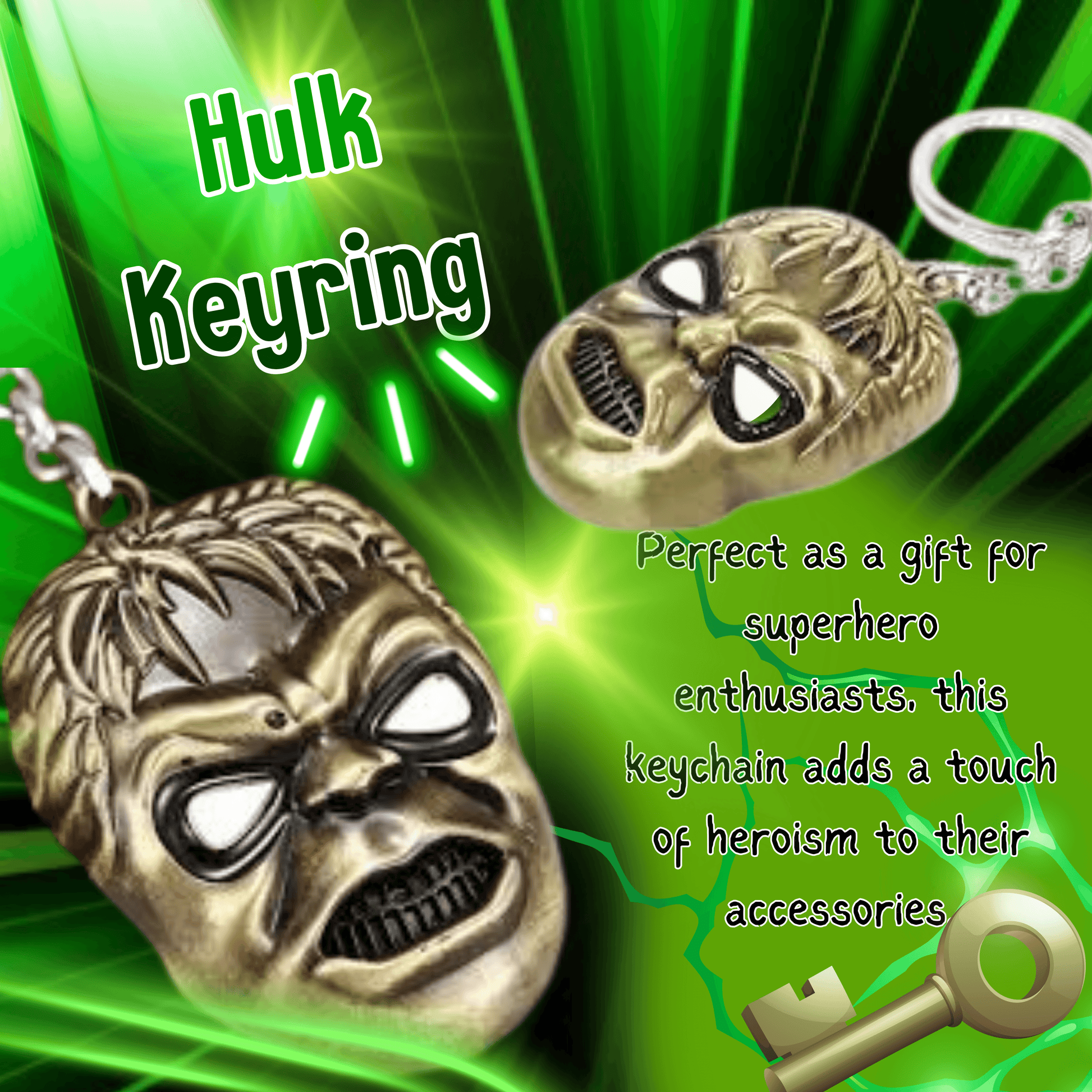 Avengers 3D Hulk Keyring (B) - DMC Wholesale