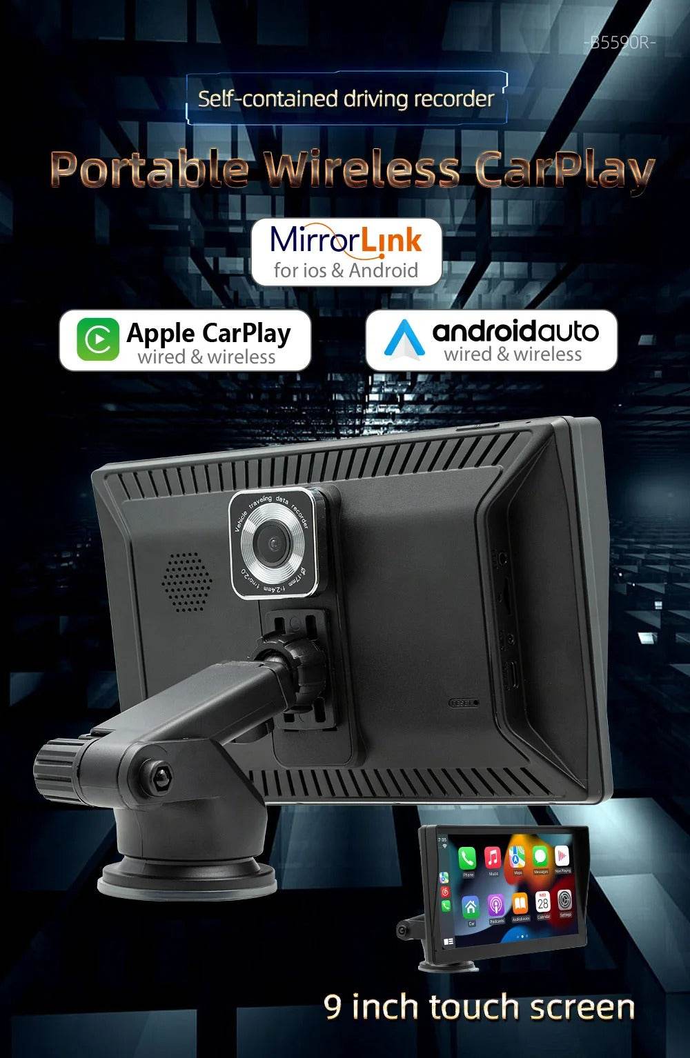 Portable Wireless Car Stereo (7 inch display) - DMC Wholesale