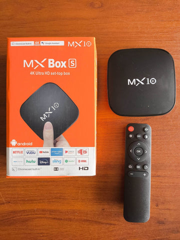 MX10 4K Android TV box ReceIver - Alt View