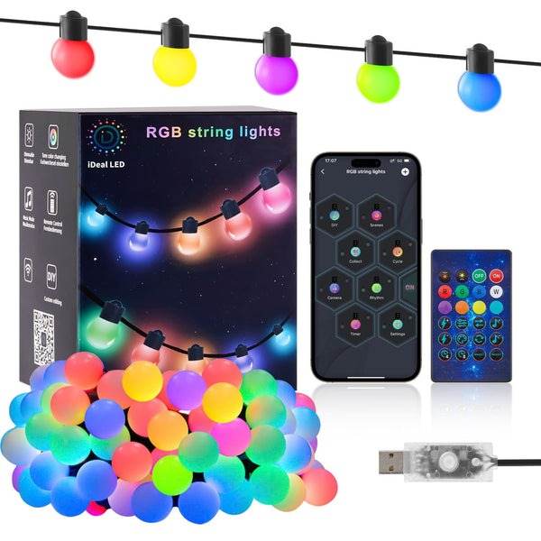 Smart RGB Outdoor String Lights (10m) - DMC Wholesale