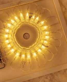 Pegs Battery Operated String Lights (20L) (3M)(Yellow) - DMC Wholesale