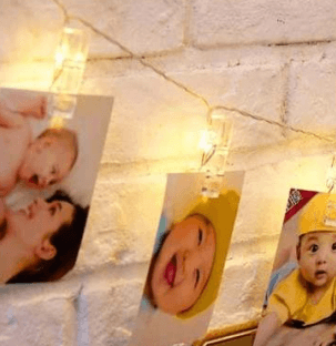 Pegs Battery Operated String Lights (20L)(3M)(Multi Colour) - DMC Wholesale