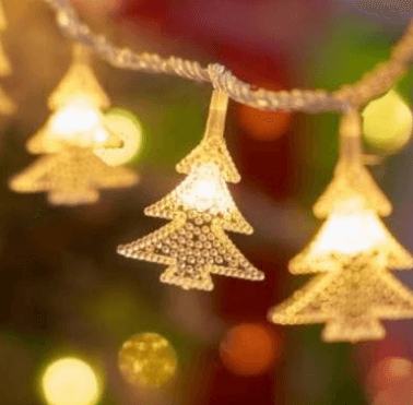 Solar Christmas Trees Lights (30L)(6M)(Yellow) - DMC Wholesale