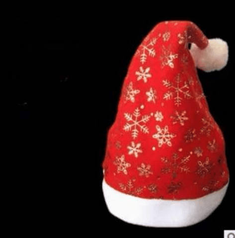 Christmas Hats with Snowflakes (12 pcs) - Alt View