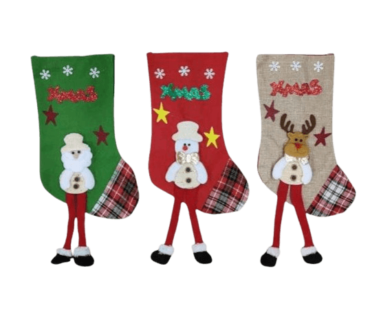 3D Christmas Stockings (12 pcs) - DMC Wholesale
