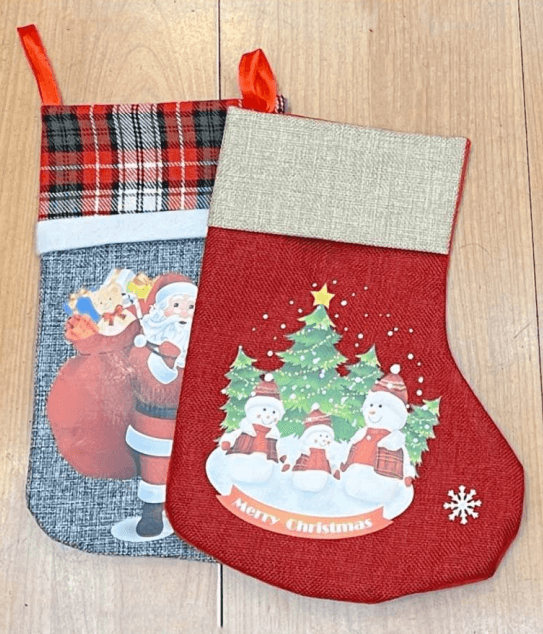 Medium Modern Christmas Stockings (12 pcs) - DMC Wholesale